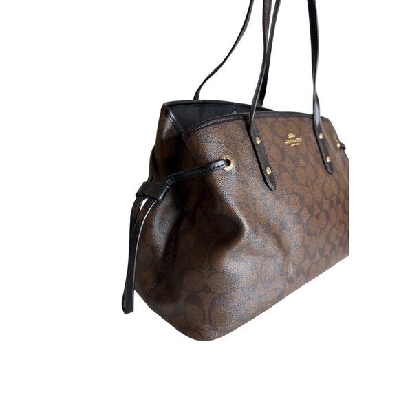 Coach PVC Drawstring Carryall Satchel Handbag F57842 - Picture 2 of 7